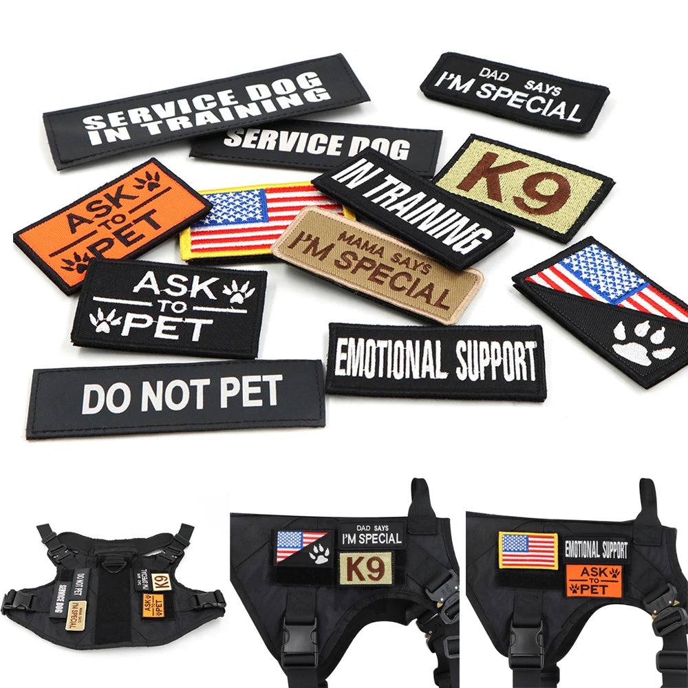 Large Dog Harness Training Vests and Tactic Collar Leash