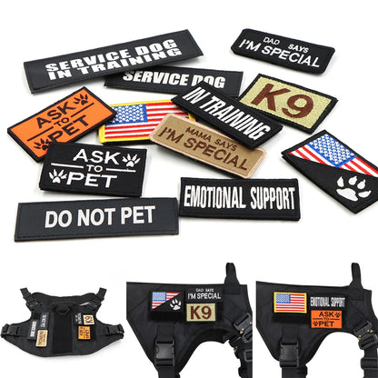 Large Dog Harness Training Vests and Tactic Collar Leash