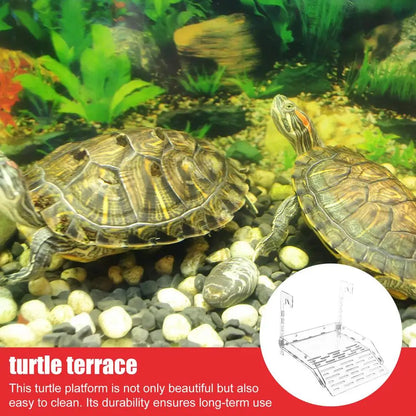 Turtle Basking Ramp, Acrylic Multipurpose Basking Dock, Aquarium Reptile Resting Terrace, Turtle Tank Accessories For Lizards, and Frogs