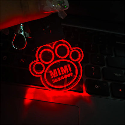 Night Walk Safety Light Dog Tag