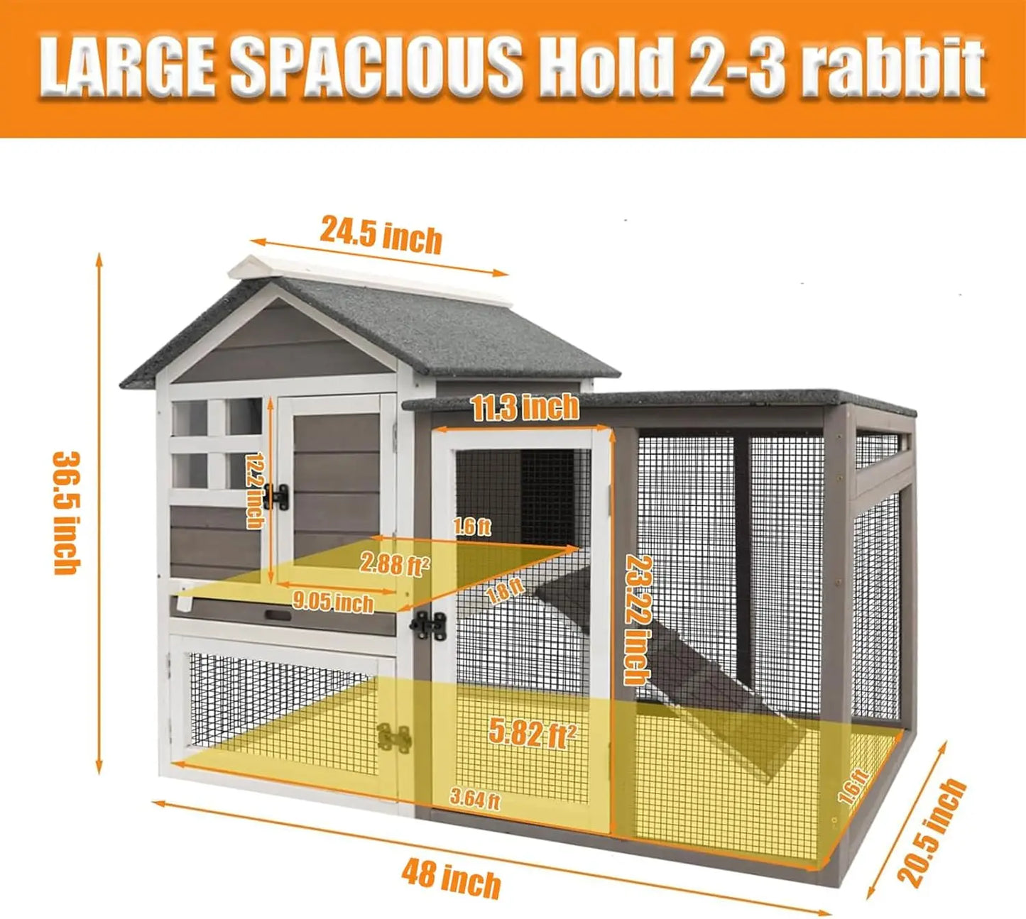 Small Animal Two-Story Hutch