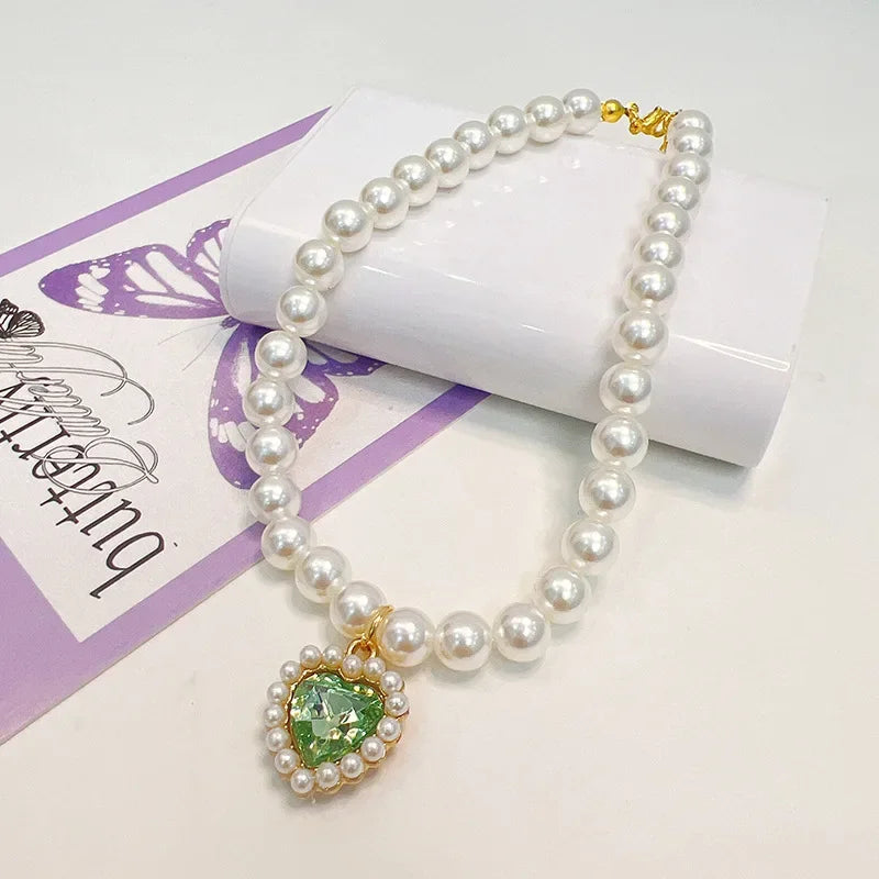 Adjustable Pet Pearl Necklace Accessories for Cats
