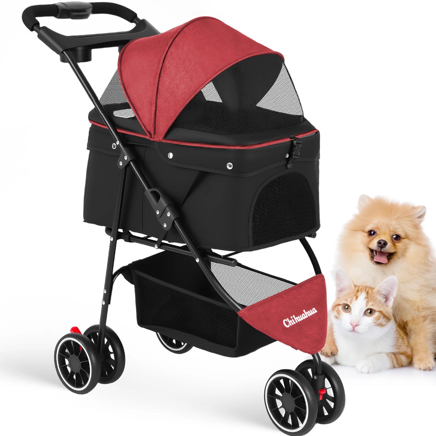 Pet Stroller For Puppy, Small Dogs & Cats