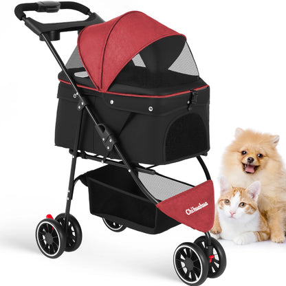 Pet Stroller For Puppy, Small Dogs & Cats