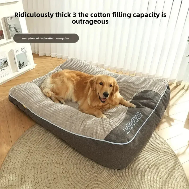Extra Thickened Large Dog Bed, 47inch for Large Dogs, Orthopedic Dog Mat for Large Senior Dogs,