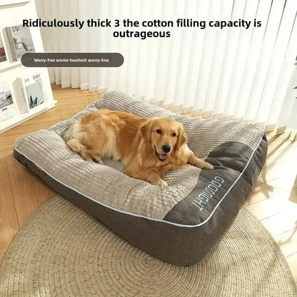 Extra Thickened Large Dog Bed, 47inch for Large Dogs, Orthopedic Dog Mat for Large Senior Dogs,