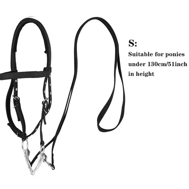 Adjustable Horse Halter Throat Latch For Horse Bridle With 3 Buckles
