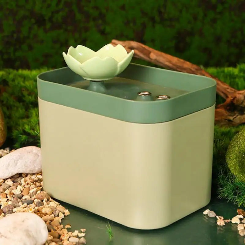 Cat Water Fountain Ceramic Pet Drinking Dispenser, Ultra Quiet Water Feeding Supplies for Cats and Dogs, Silent Pet Dispenser