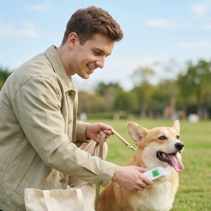 2-in-1 Cat Dog Accuracy Thermometer Portable Display Reading Pet Physical Temperature Storage Fever Color Alarm One Click Boot