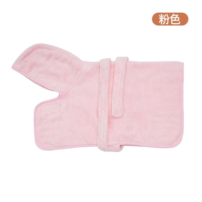 Quick Drying Soft Pet Bath Towel Robe Absorbent Soft Pet Bathrobe Dog Bath Towel for Small Medium Dogs and Cats