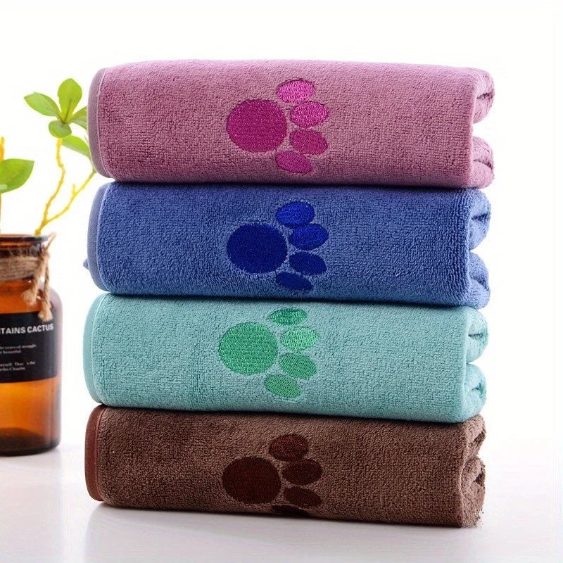 Gift for Host Christmas Dog Bath Towel - Absorbent Dog Towel Cozy Home Stocking Stuffers Quick-Dry Bath Towel for Dogs & Cats