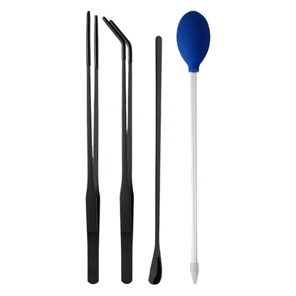 Reptile feeding tool set, efficient feeding, rubber head tweezers, feeding spoon, Reptile Accessories for geckos, bearded dragons
