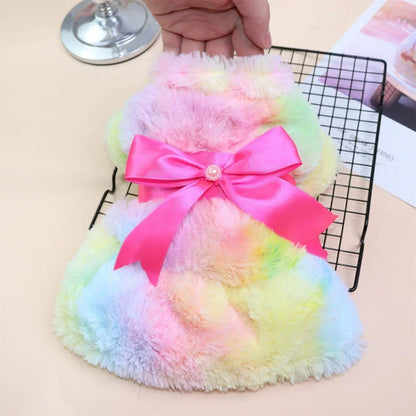 Autumn and  Winter Pet Warm Skirt for small dogs