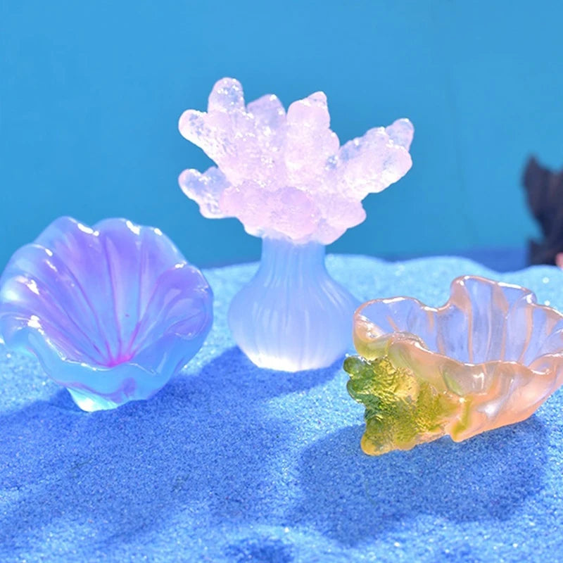 Glowing Coral Oyster for Fish Tank Aquarium Decor.