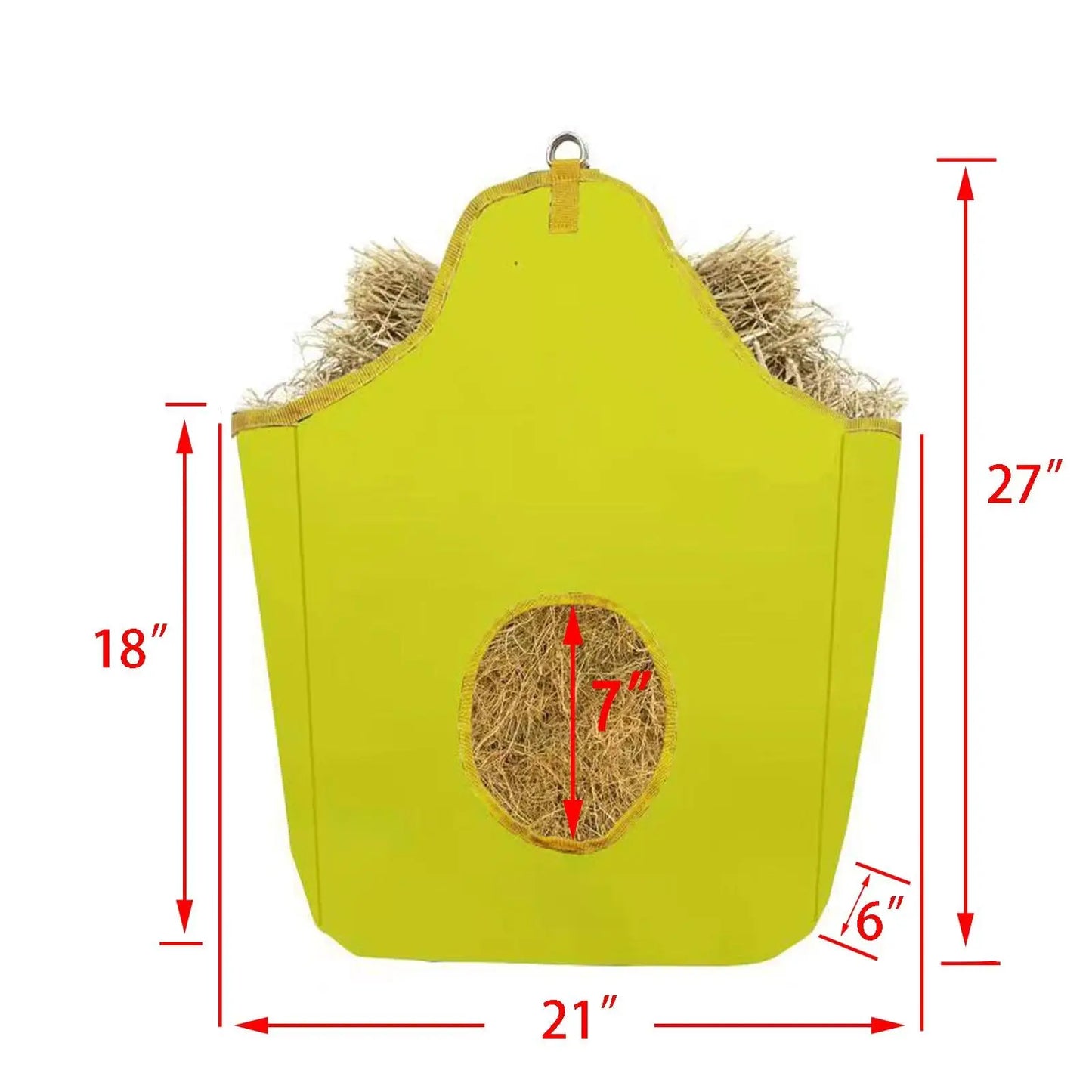 BARN & STABLE Horse Hay Bag with Metal Snap Fastener