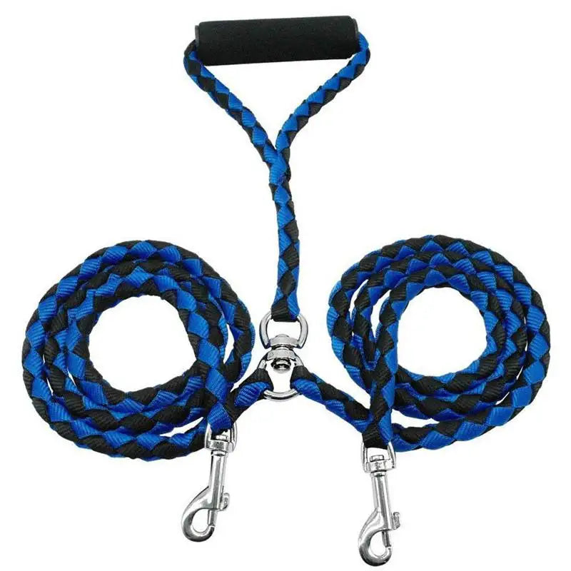 Pet Double Leash, 2 Way Couplers Dog Leash Rope Elastic Extended  Leash, Belt Outdoor Training for Two Double Dogs Leashes