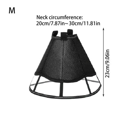 Dog Recovery Cone, Adjustable Soft Cone, Wound Care Visible Wrap, Anti-Lick Shield,  Breathable Pet Collar Anti-Bite