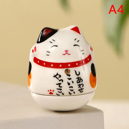 Japanese Ceramic Lucky Cat Tumbler