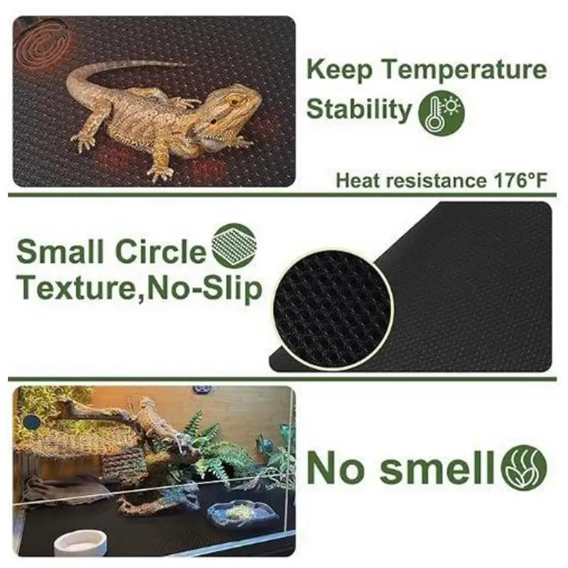 Reptile Carpet Anti-Slip Terrarium Liner,  Climbing Animals,  Breeding For Turtles, Snakes, Iguana, and Tortoises