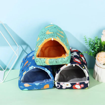 Cute Cartoon Rabbit, Squirrel, Guinea Pig Nest,