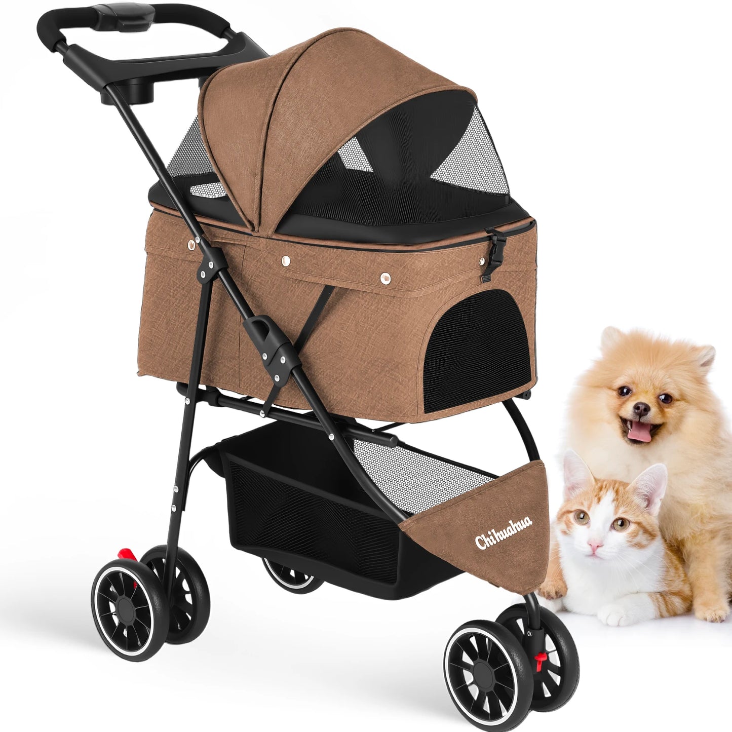Pet Stroller For Puppy, Small Dogs & Cats