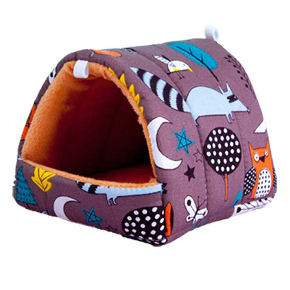 Cute Cartoon Rabbit, Squirrel, Guinea Pig Nest,