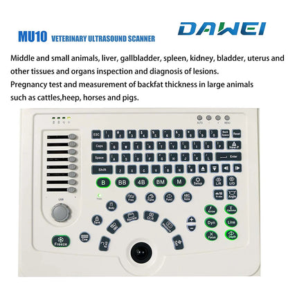 Portable Veterinary Ultrasound Scanner, Laptop Vet Pregnancy B-Ultra Machine, for Animal Farm Home Pet