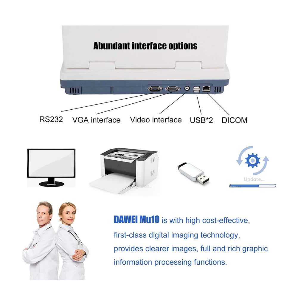Portable Veterinary Ultrasound Scanner, Laptop Vet Pregnancy B-Ultra Machine, for Animal Farm Home Pet
