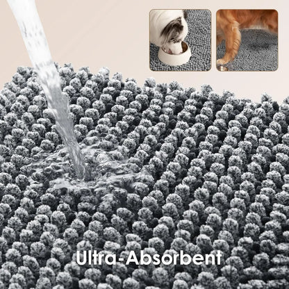 Super Absorbent Dog Door Mat for Muddy Paws