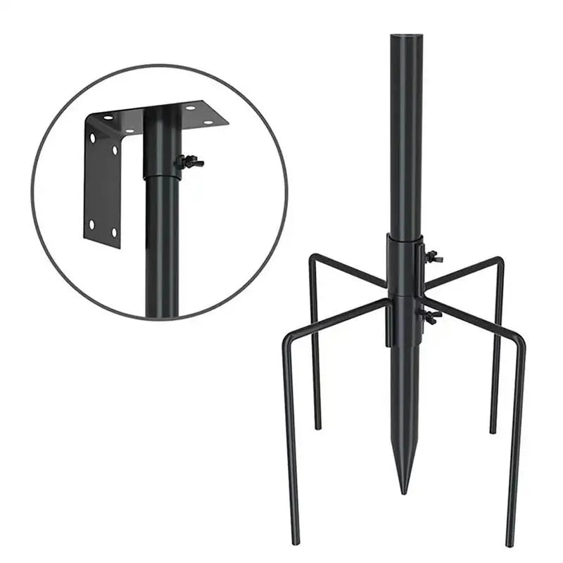 Heavy Duty Outdoor Bird Feeder Stand, Multifunctional Weather Station ,Mounting Kits For Lawn