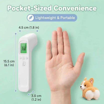2-in-1 Cat Dog Accuracy Thermometer Portable Display Reading Pet Physical Temperature Storage Fever Color Alarm One Click Boot
