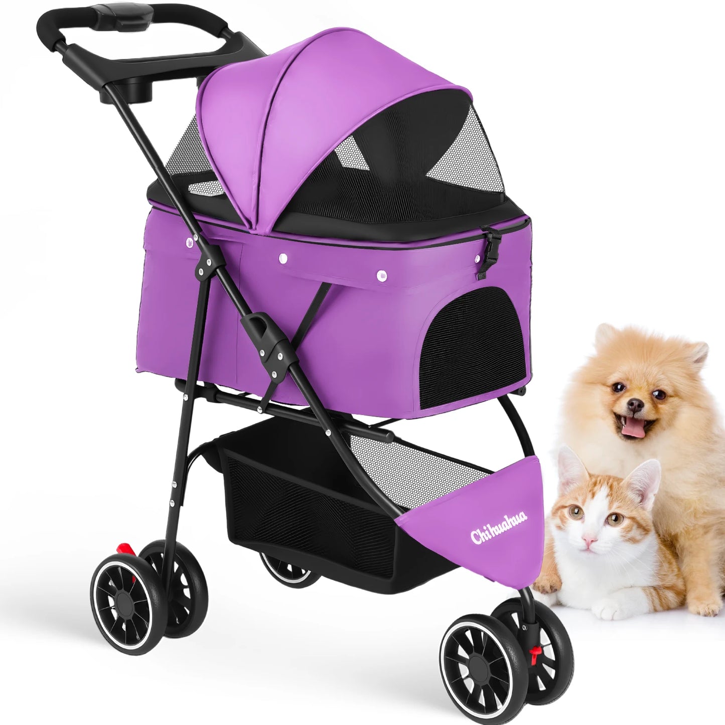 Pet Stroller For Puppy, Small Dogs & Cats