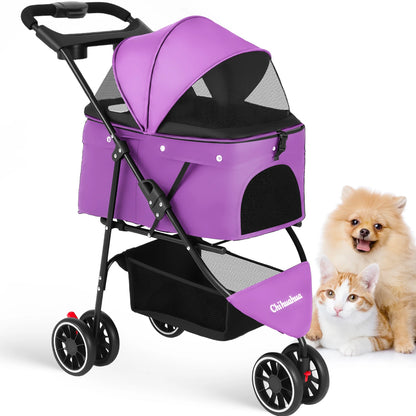 Pet Stroller For Puppy, Small Dogs & Cats