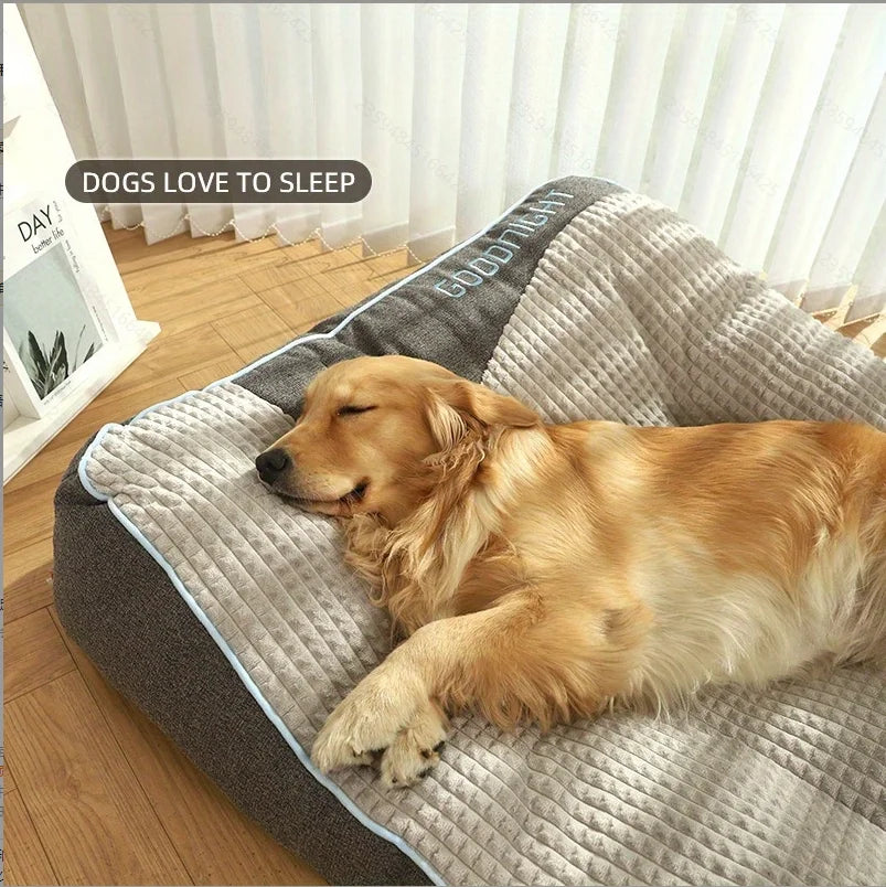 Extra Thickened Large Dog Bed, 47inch for Large Dogs, Orthopedic Dog Mat for Large Senior Dogs,