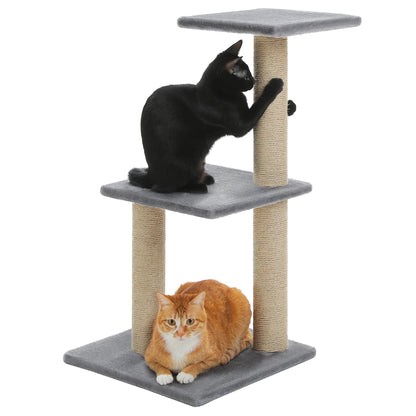 Cat tree and Tower for Indoor with Scratching Posts, Big Hammock, and Removable Top Perch.