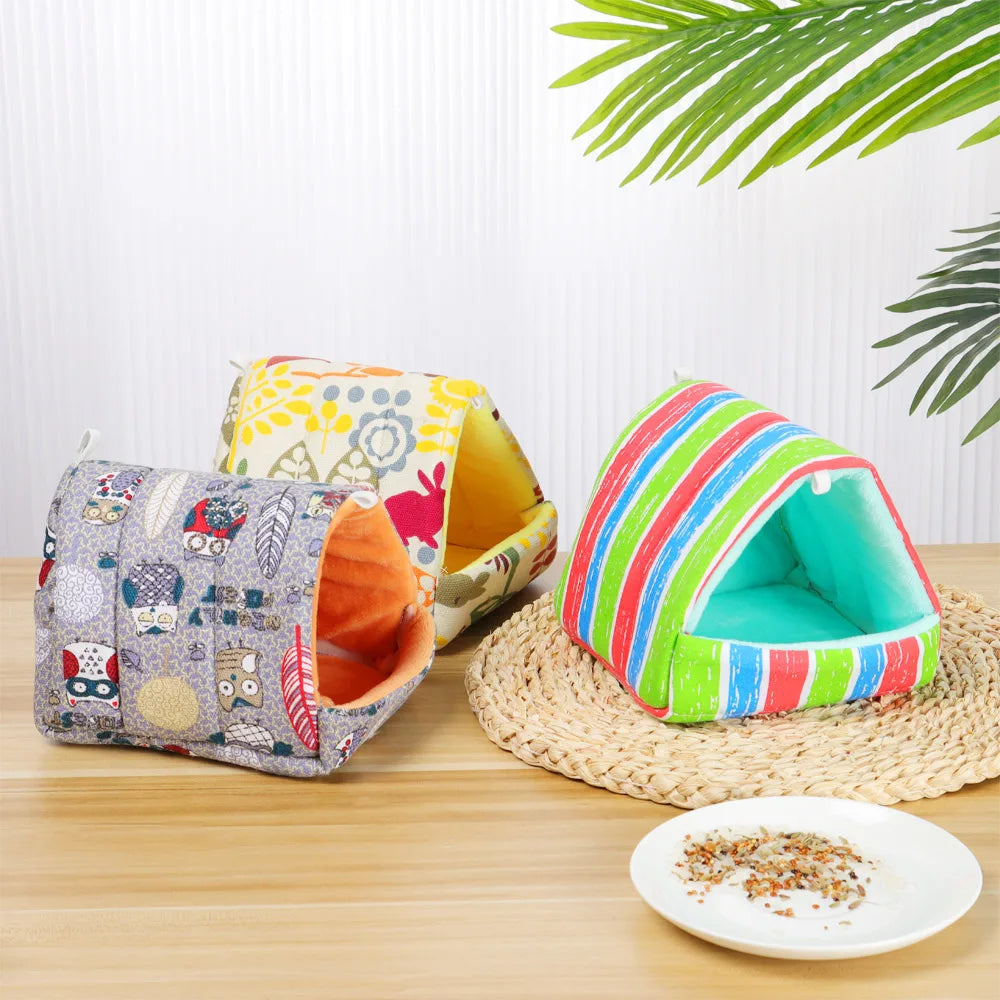 Cute Cartoon Rabbit, Squirrel, Guinea Pig Nest,