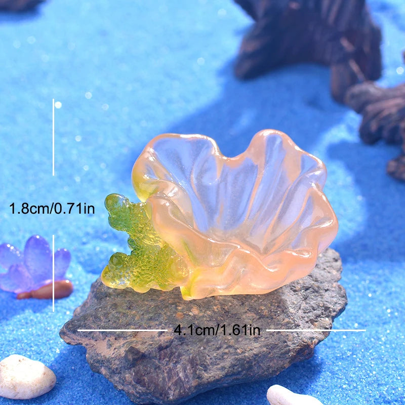 Glowing Coral Oyster for Fish Tank Aquarium Decor.