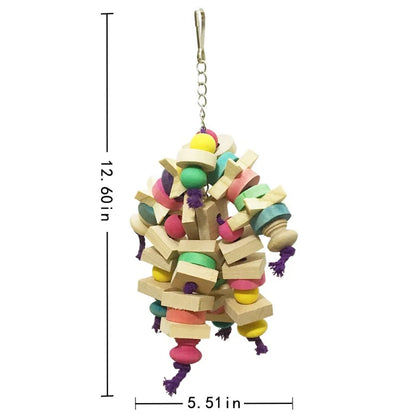Bird Parrot Toy, Chewing Bite Cage, Hanging Accessories, Swing