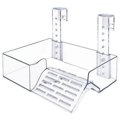 Floating Turtle Basking Platform, Transparent Perforated Climbing Platform with Wide Hook for Aquatic Turtles
