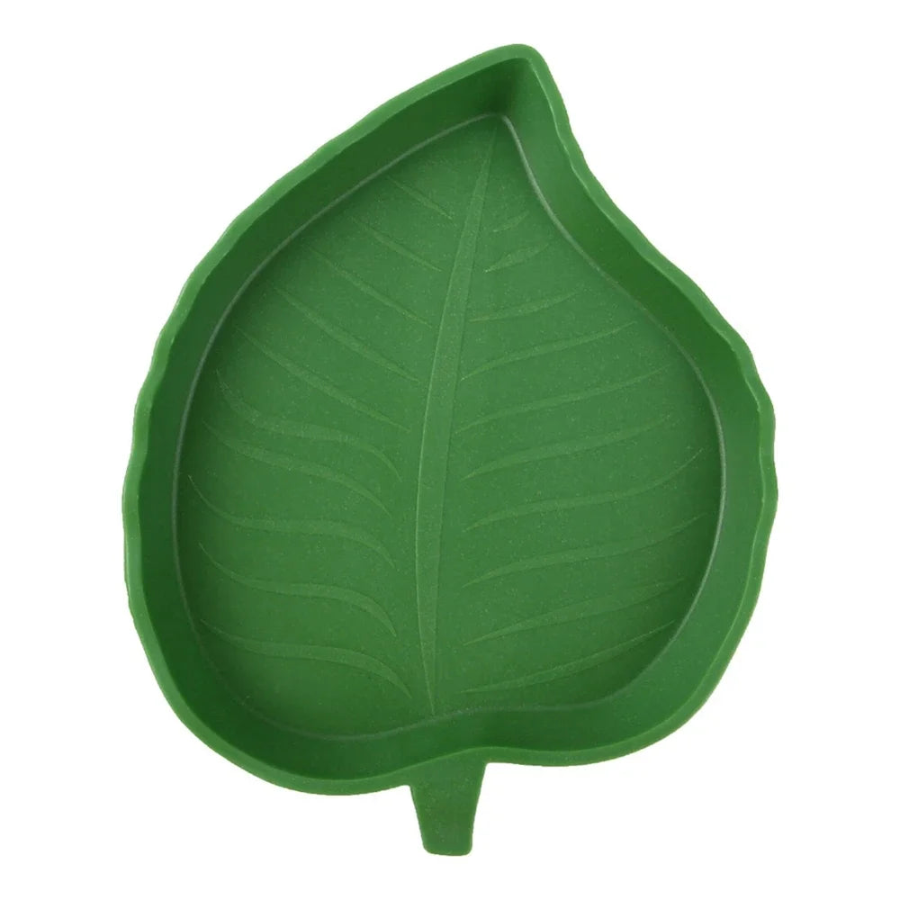 Leaf Shape Reptile Feeder Food Water Bowl For Turtle Lizards Hamsters Snakes Tortoise Gecko Small Pets Feeder Pet Supplies