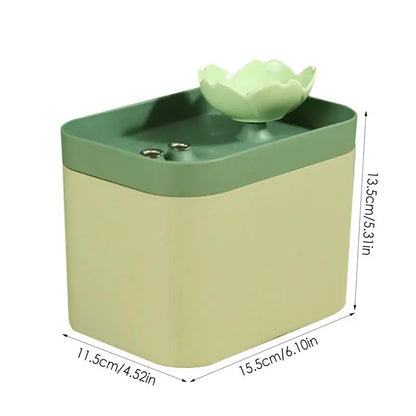 Cat Water Fountain Ceramic Pet Drinking Dispenser, Ultra Quiet Water Feeding Supplies for Cats and Dogs, Silent Pet Dispenser