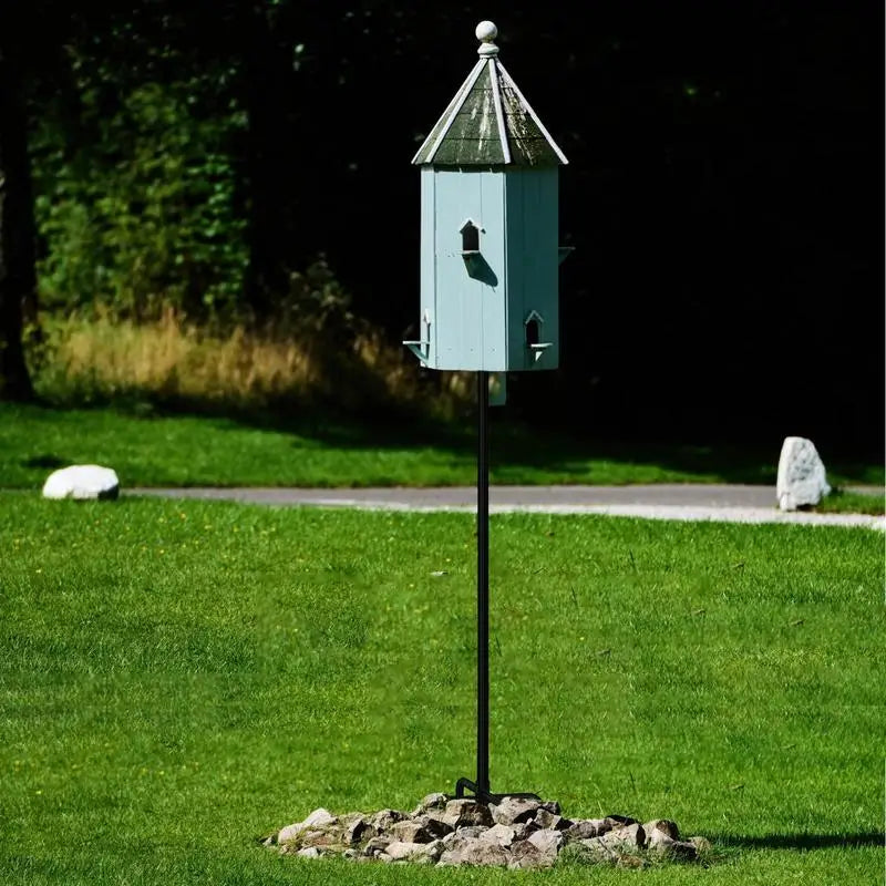 Heavy Duty Outdoor Bird Feeder Stand, Multifunctional Weather Station ,Mounting Kits For Lawn