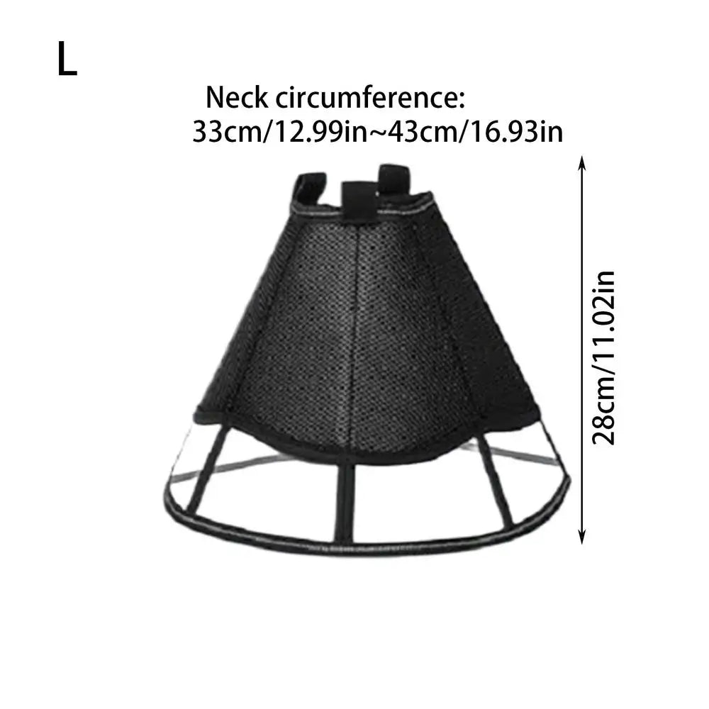 Dog Recovery Cone, Adjustable Soft Cone, Wound Care Visible Wrap, Anti-Lick Shield,  Breathable Pet Collar Anti-Bite