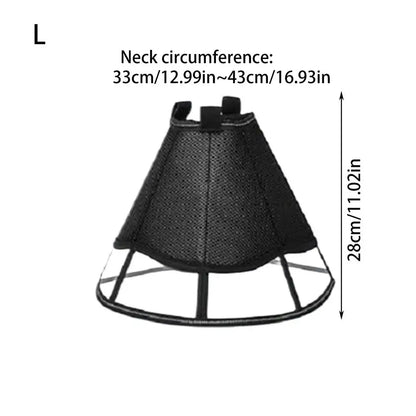 Dog Recovery Cone, Adjustable Soft Cone, Wound Care Visible Wrap, Anti-Lick Shield,  Breathable Pet Collar Anti-Bite