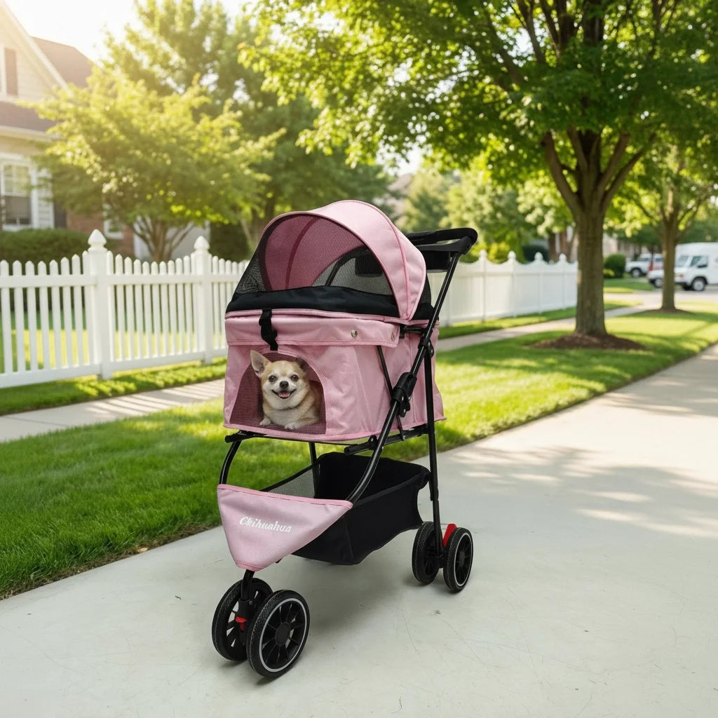 Pet Stroller For Puppy, Small Dogs & Cats