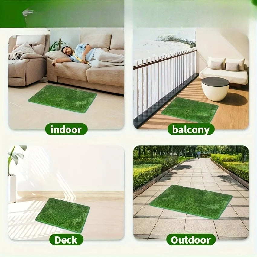 Simulation Lawn Dog Toilet, Training Mat Washable Pet Urine Mat, Dog Toilet Replacement, Pad Eco-Friendly Non-Slip