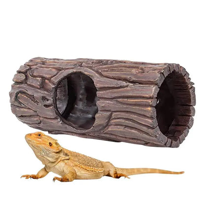 Reptile Hiding Cave, Reptile Basking, Hide Habita,t Decoration Ornament,  Terrarium Fish Tank Decor With Suction Cup
