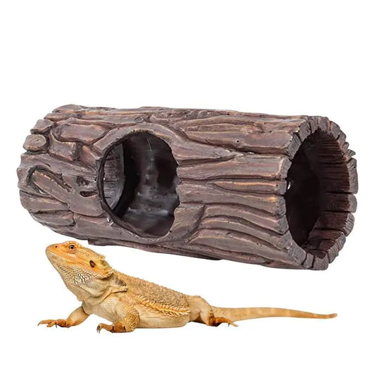 Reptile Hiding Cave, Reptile Basking, Hide Habita,t Decoration Ornament,  Terrarium Fish Tank Decor With Suction Cup