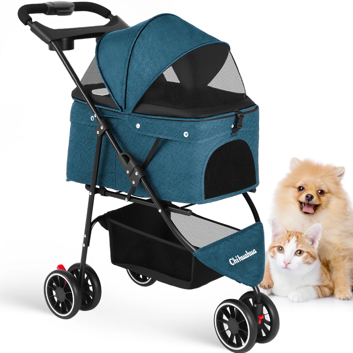 Pet Stroller For Puppy, Small Dogs & Cats