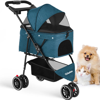 Pet Stroller For Puppy, Small Dogs & Cats